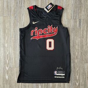 Nike Portland Trailblazers Damian Lillard City Edition Jersey Sz M 44 DX8517-010